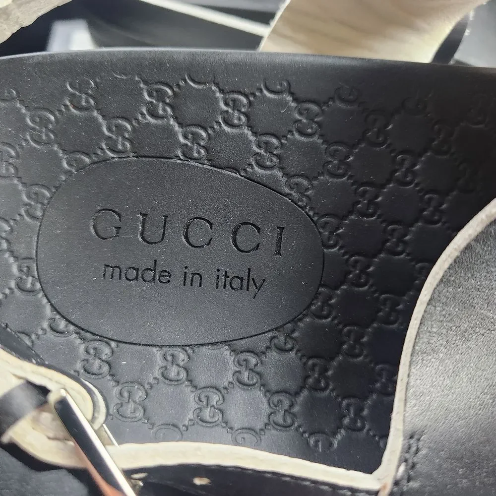 GUCCI SANDALS size 8 BNWB with defect - Picture 3 of 6